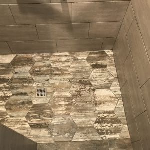 Bathroom remodeling in Bartlett IL - new tile, new shower