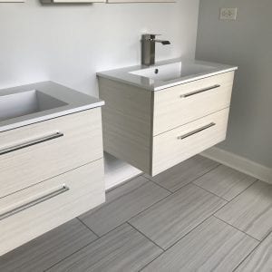 Bathroom Remodeling in Carpentersville - modern sinks, new flooring